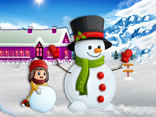Kids and Snowman Dress Up online game