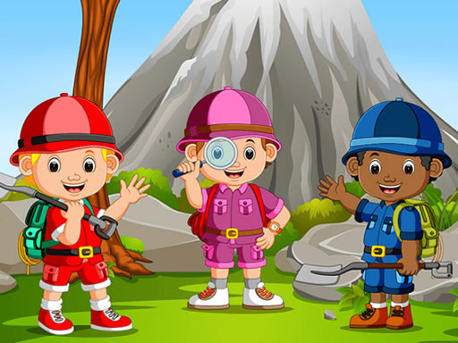 Kids Camping Hidden Stars online Puzzle game