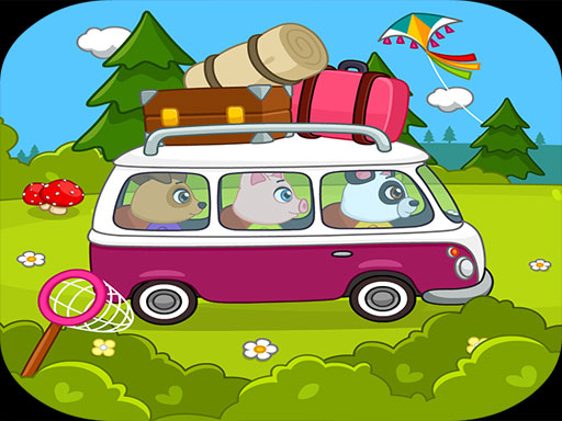Kids camping online Hypercasual game
