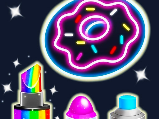 Kids Glow Paint Game online Girls game