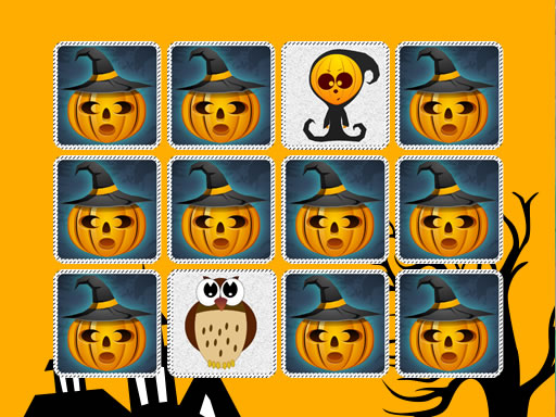 Kids Memory Game: Halloween online Puzzle game
