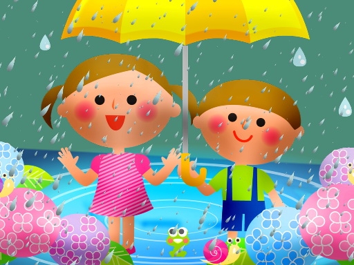 Kids Rainy Day Puzzle online game