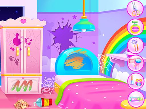 Kitty Kate House Cleaning online Girls game