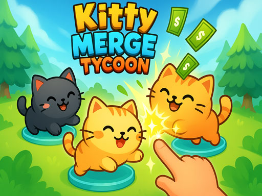 Kitty Merge Tycoon online Puzzle game