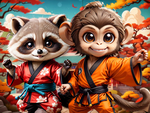 Kung Fu Little Animals online game