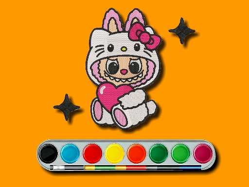 Labubu Coloring Adventure online Girls game