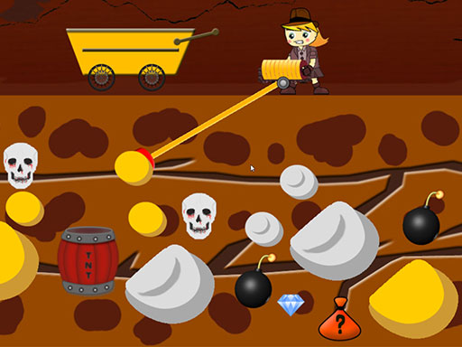 Lady Gold Miner online Adventure game