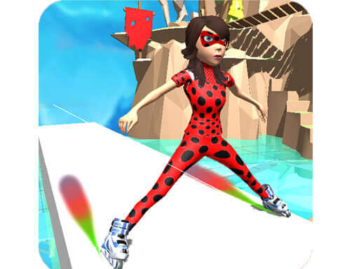 Ladybug Skating Rink Sky online Girls game