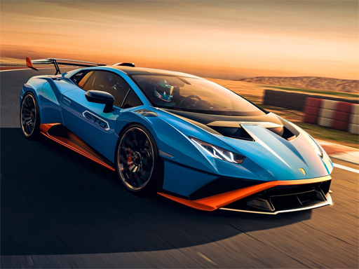 Lamborghini Huracan STO Puzzle online game