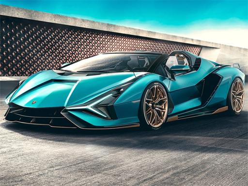 Lamborghini Sian Roadster Puzzle online game
