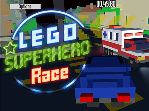 Lego Superhero Race online Racing game