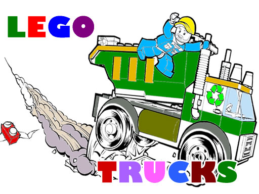 Lego Trucks Coloring online Puzzle game