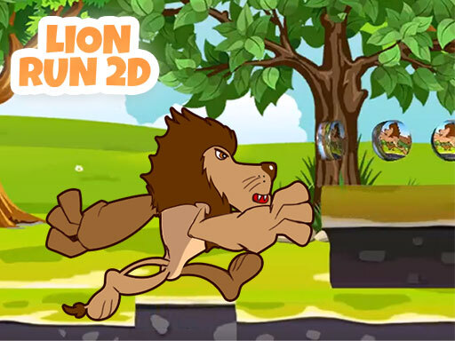 Lion Run 2D online game