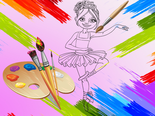 Little Ballerinas Coloring online game