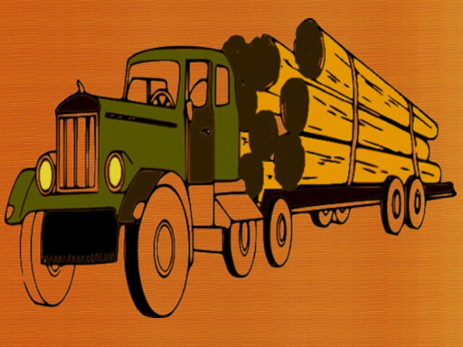 Logging Trucks Coloring online game