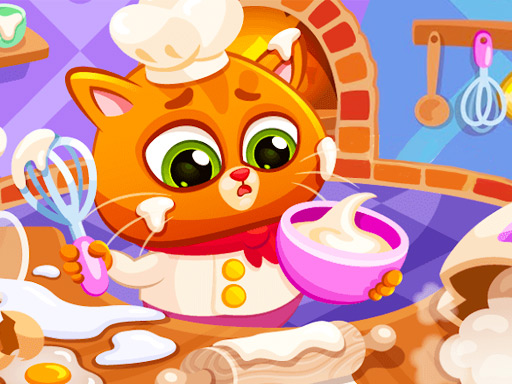 Lovely Virtual Cat At Restaurant online game