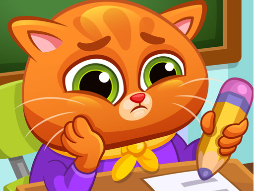 Lovely Virtual Cat At School online Girls game