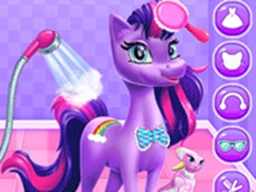 Magical Unicorn Grooming World - Pony Care online Girls game