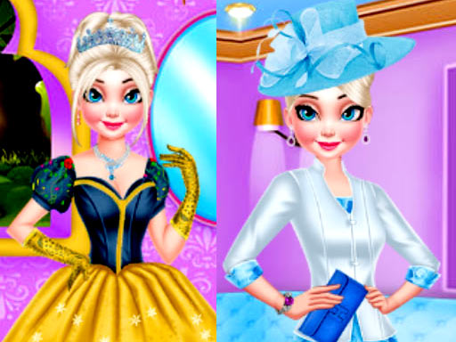 MAKEOVER ROYAL QUEEN VS MODERN QUEEN DRESSUP online Girls game