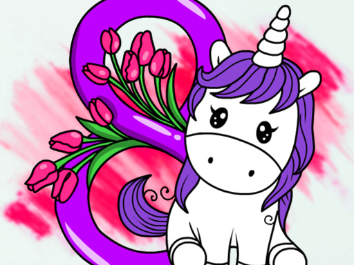 March Coloring Book online Girls game