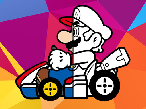 Mario Driving Coloring Book online game