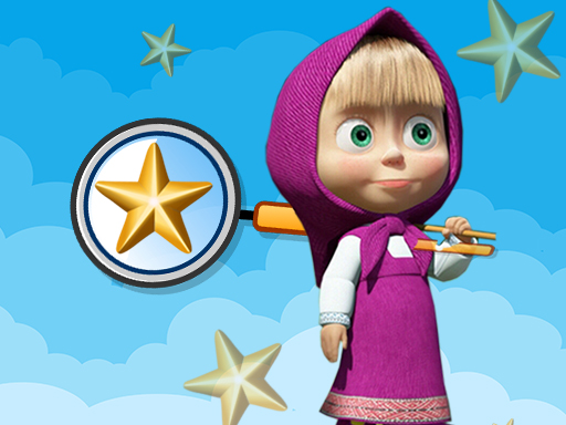 Masha and Bear Hidden Stars online Puzzle game
