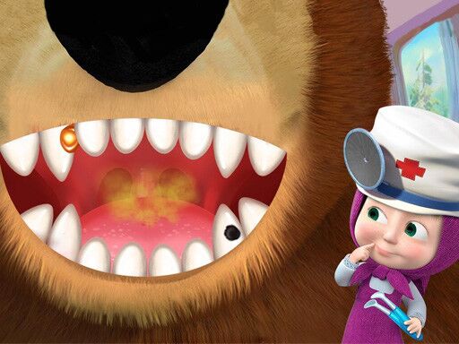 Masha And The Bear Dentist Game online game