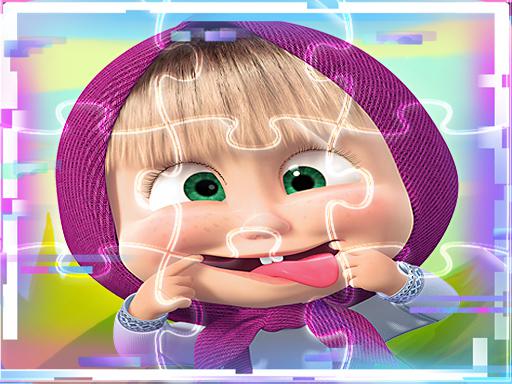 Masha and the Bear Match3 Puzzle Slides online game