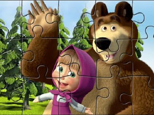 Masha Puzzle Time online game