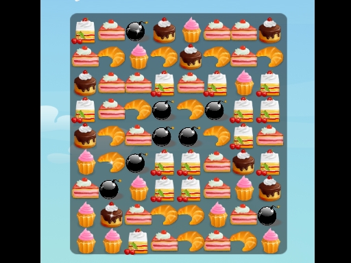 Match Cake 2D online Bejeweled game