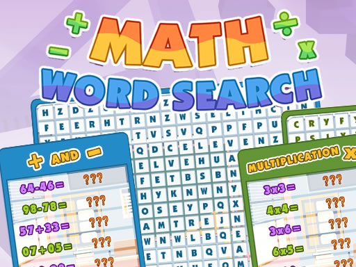 Math Word Search online game