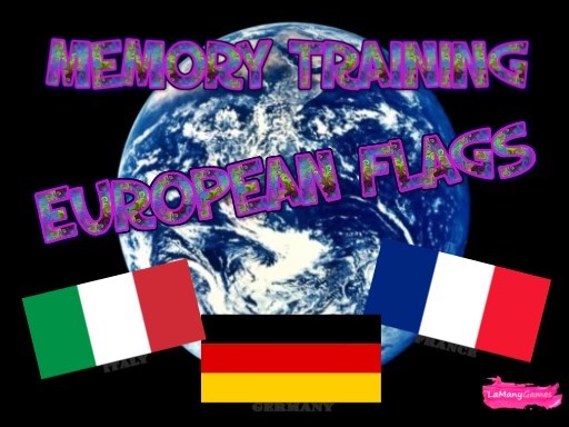 MEMORY TRAINING. EUROPEAN FLAGS online game