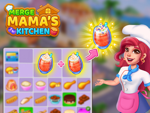 Merge Cooking Game online Puzzle game