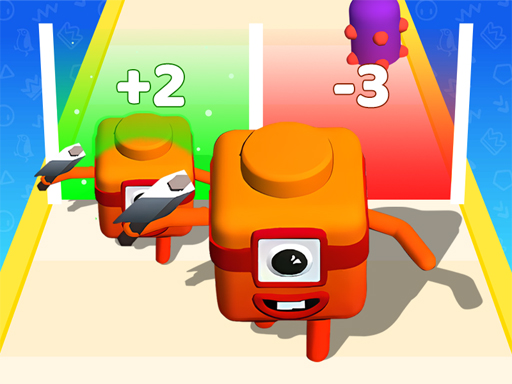 Merge Number Cube 3d Run Game online game