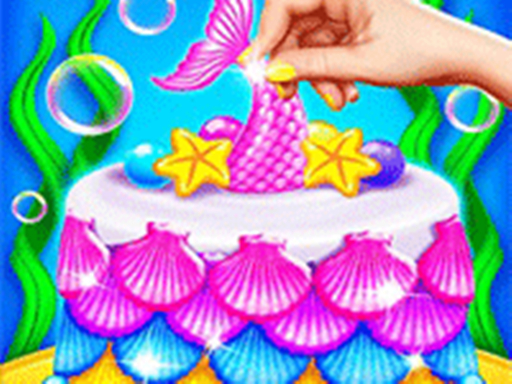 Mermaid Cake Cooking Design - Fun in Kitchen online game
