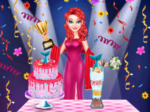 Mermaid Cake Cooking Design online Girls game