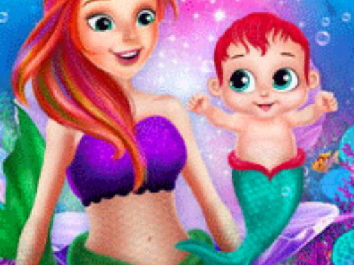 Mermaid Newborn Baby Care online Girls game