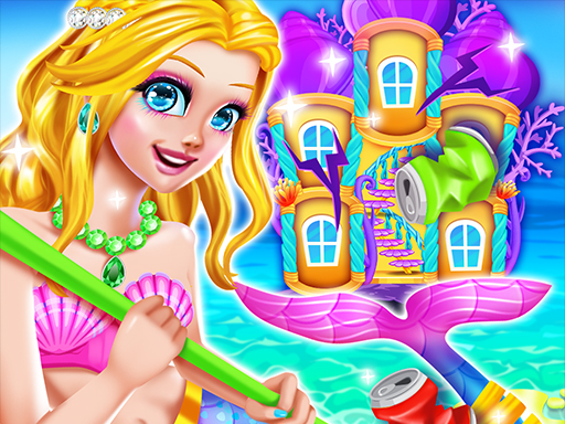 Mermaid Princess game online Puzzle game