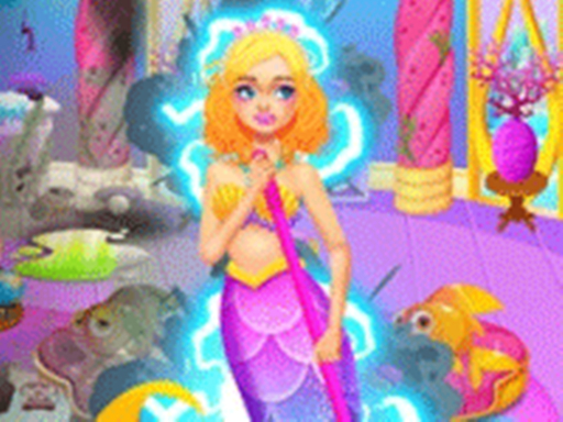 Mermaid Sea House Cleaning And Decorating online Girls game