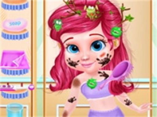 Messy Little Mermaid Makeover-Game online game