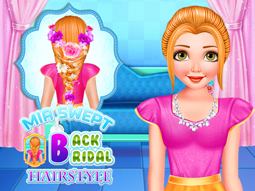 Mia Swept-Back Bridal Hairstyle online game