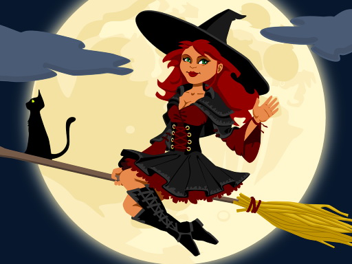 Midnight Witches Jigsaw online Puzzle game