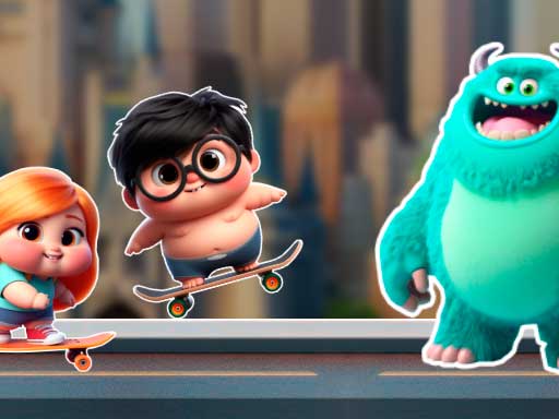 Mien and Bugr Skate online game