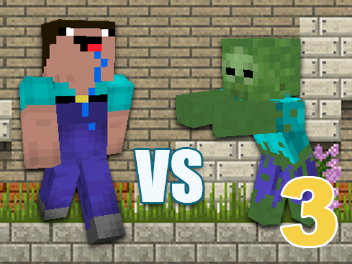 Minecraft Noob vs Zombies 3 online game