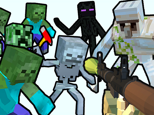 Minecraft Shooter - Save Your World online Shooting game