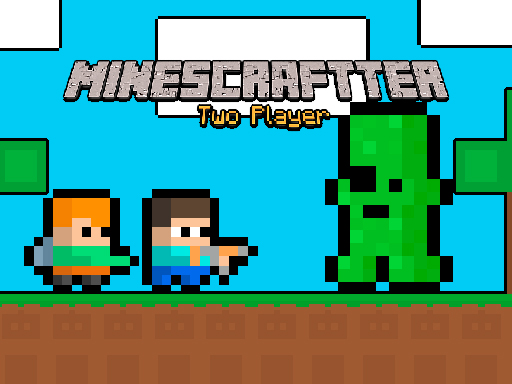 Minescraftter Two Player online Arcade game