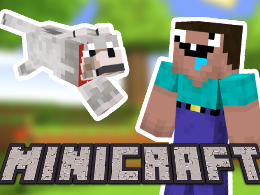 Minicraft: Steve And Wolf Adventure online Adventure game
