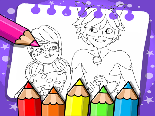Miraculous Ladybug Coloring Book online Puzzle game