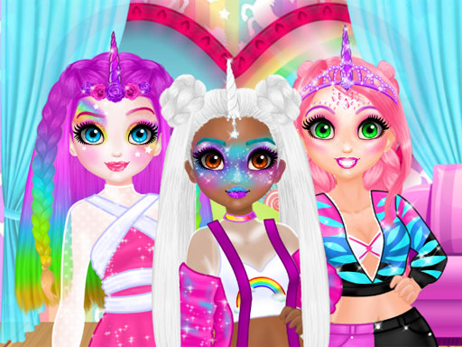 Miss Charming Unicorn Hairstyle online Girls game