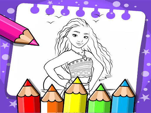 Moana Coloring Book online game